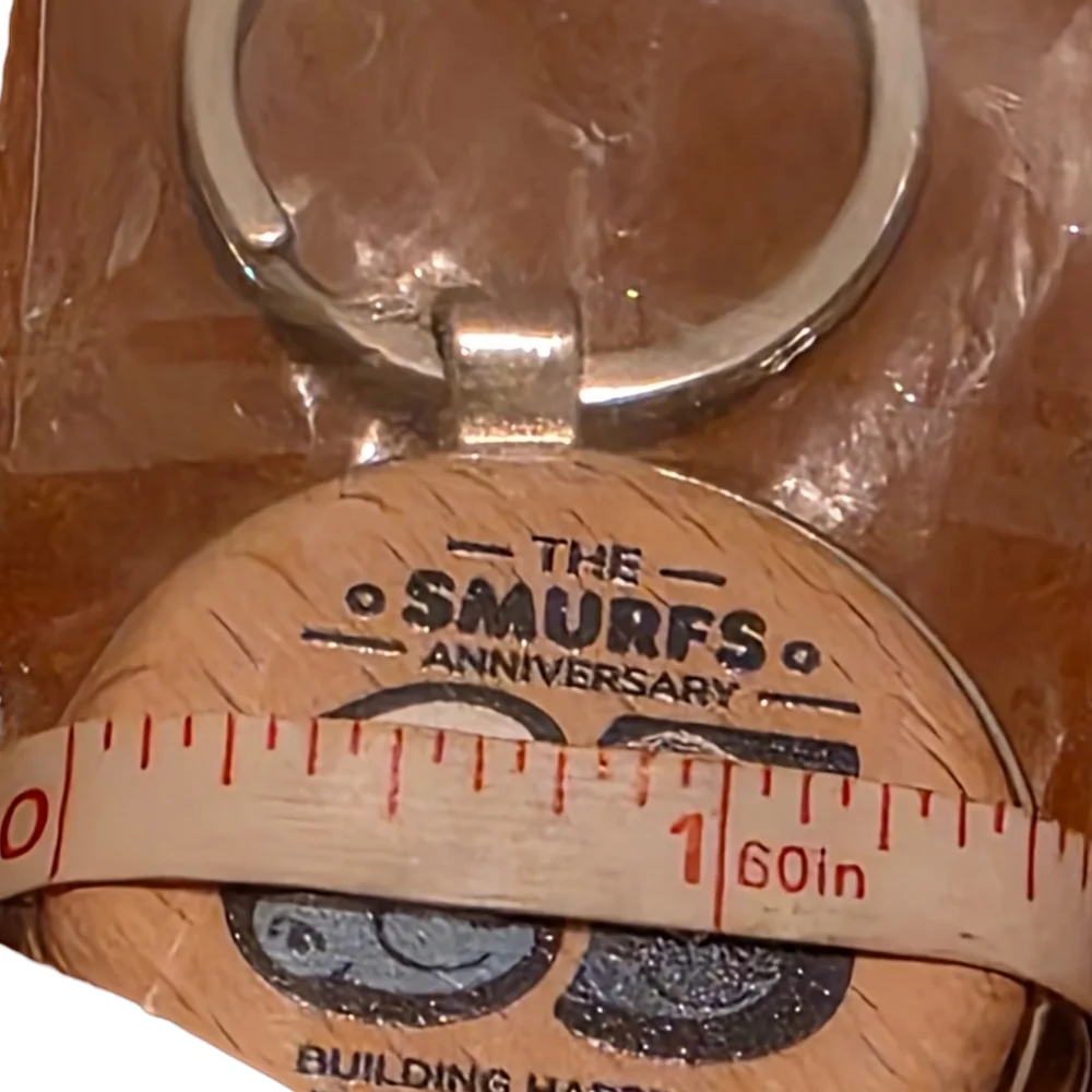 The Smurfs 65th Anniversary Cartoon Collectible Keyring/Keychain New In Package